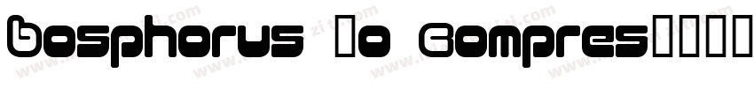 Bosphorus 20 Compres字体转换